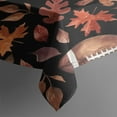 thumbnail image 3 of Fall Football and Autumn Leaves Pattern Rectangle Tablecloth 60"x84",Waterproof Polyester Rectangle Table Cloth, Wipeable Spillproof Polyester Tablecloth for Dining, Camping, Indoor and Outdoor, 3 of 5