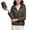 Dark Gray, variant on Women Jackets Long Sleeve for Winter Zip up Puffers Casual Gray Solid Quilted Ladie Jackets