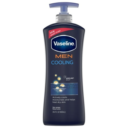 - Vaseline Men Cooling Healing Moisture Body Lotion, 20.3 oz