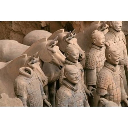 Terra Cotta Warriors & Horses At Emperor Qin Shihuangdis Tomb China Poster Print by Keren Su