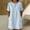 Light Blue, variant on Blmnix Striped Dress Woman Dress Shift Button Down with Pockets Under Dress Crew Neck Short Sleeve Mini Pink Adaptable Spring Dresses for Women XXXL
