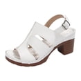 thumbnail image 6 of Rokment Women's Platform Gladiator High Heels Dressy Sandals for Woman 2026 Summer Fashionable Leather Casual Fish Mouth Peep Toe Chunky Block Heeled Slingback Dress Pumps Ladies C Size 9.5, 6 of 8