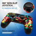 thumbnail image 4 of Mando inalámbrico para PS4, con cable USB C, batería de 1000 mAh, motores duales, giroscopio de 6 ejes, conector de audio de 3,5 mm, panel multitáctil, botón para compartir, compatible con PS4, Slim,, 4 of 5