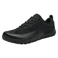 thumbnail image 5 of Rokment Mens Fashion Sneakers 2026 Spring Fall Color Block Breathable Wide Width Non Slip Hiking Shoes Casual Lace up Construction Work Walking Ankle Booties Black Size 8, 5 of 8