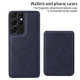 thumbnail image 2 of Compatible For Samsung Galaxy S21 Ultra 5G Magnetic Case BETOPNICE RFID Leather Phone Back Cover with Detachable Card Bag, 2 of 5