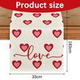 thumbnail image 4 of Valentine's Day Decorations Valentine's Day Heart Print Table Flags Party Table Kitchen Mats, 4 of 5