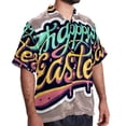thumbnail image 2 of Easter Font Men's Short Sleeve Beach Shirts, Casual Printed Button Down Summer Shirts for Men and Women, 2 of 6