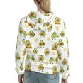 thumbnail image 7 of Lsque Lovely Avocado Pattern Casual Women's Hoodie,Hooded Sweatshirt with Kangaroo Pocket,Pullover Hoodie with Eye-catching Drawstrings-Small, 7 of 7