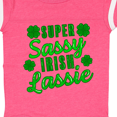 thumbnail image 4 of Inktastic Super Sassy Irish Lassy with Green 4 Leaf Clovers Boys or Girls Baby Bodysuit, 4 of 5