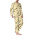 thumbnail image 2 of KLL Sea Turtle And Whale Sleepwear Mens Flannel Pajamas,Long Cotton Pj Set, 2 of 7