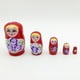 thumbnail image 1 of 5 capas de pintura de color Matryoshka muñeca rusa de madera anidación muñeca artesanal (rojo) Ndcxsfigh Nuevos Originales, 1 of 5
