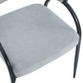thumbnail image 5 of Teagan Modern Upholstered Dining Chairs with Metal Legs, Grey, Set of 4, 5 of 9