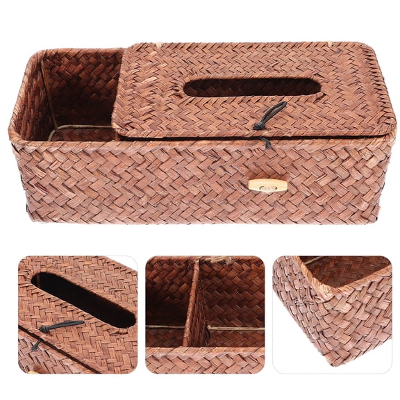 GOOHOCHY  Farmhouse Remote Holder and Tissue Drawer Box Storage