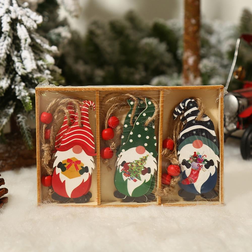 Christmas Ornaments Hanging Decorations Wood Christmas Tree Decorations Wooden Crafts Hanging Decorations Wood Decor Ornament Xmas Decor Hanging Crafts Christmas