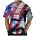thumbnail image 4 of JDEFEG Men's Shirts Big and Tall Men's Short Sleeve T Shirt Summer Casual Independence Day Prints Tops Workout Tee Tops Men's Crewneck Undershirt Grey Size Xxxl, 4 of 4