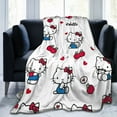 thumbnail image 6 of Hello Kitty Blanket, Super Soft Throw Blanket, Cozy Flannel Blankets For Boys Girls, Warm Blankets For Couch Sofa Bed, 40"X30", 6 of 9