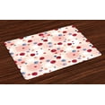 thumbnail image 1 of Ambesonne Peach Place Mats Set of 4, Berries Food Abstract, Standard Size, Multicolor, 1 of 4