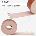 thumbnail image 6 of Lychee Pattern Leather Strap 78 Inch Long 1 Inch Wide Flat Cord Brown Leather Belt Strips for Crafts DIY Projects Clothing Pet Collars Traction Ropes Belt Keychains Wrapping, 6 of 9