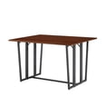 thumbnail image 4 of Pemberly Row 47" Modern Drop-Leaf Wood Dining Table - Dark Walnut / Black, 4 of 6