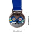 thumbnail image 4 of Medalla Ganadores Metal Pickleball 6 8 Cm para Competiciones Juegos (Cobre), 4 of 4