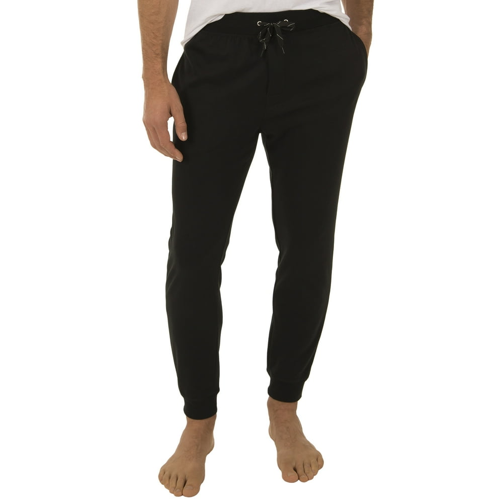 fruit of the loom men's knit poly rayon jogger lounge pant