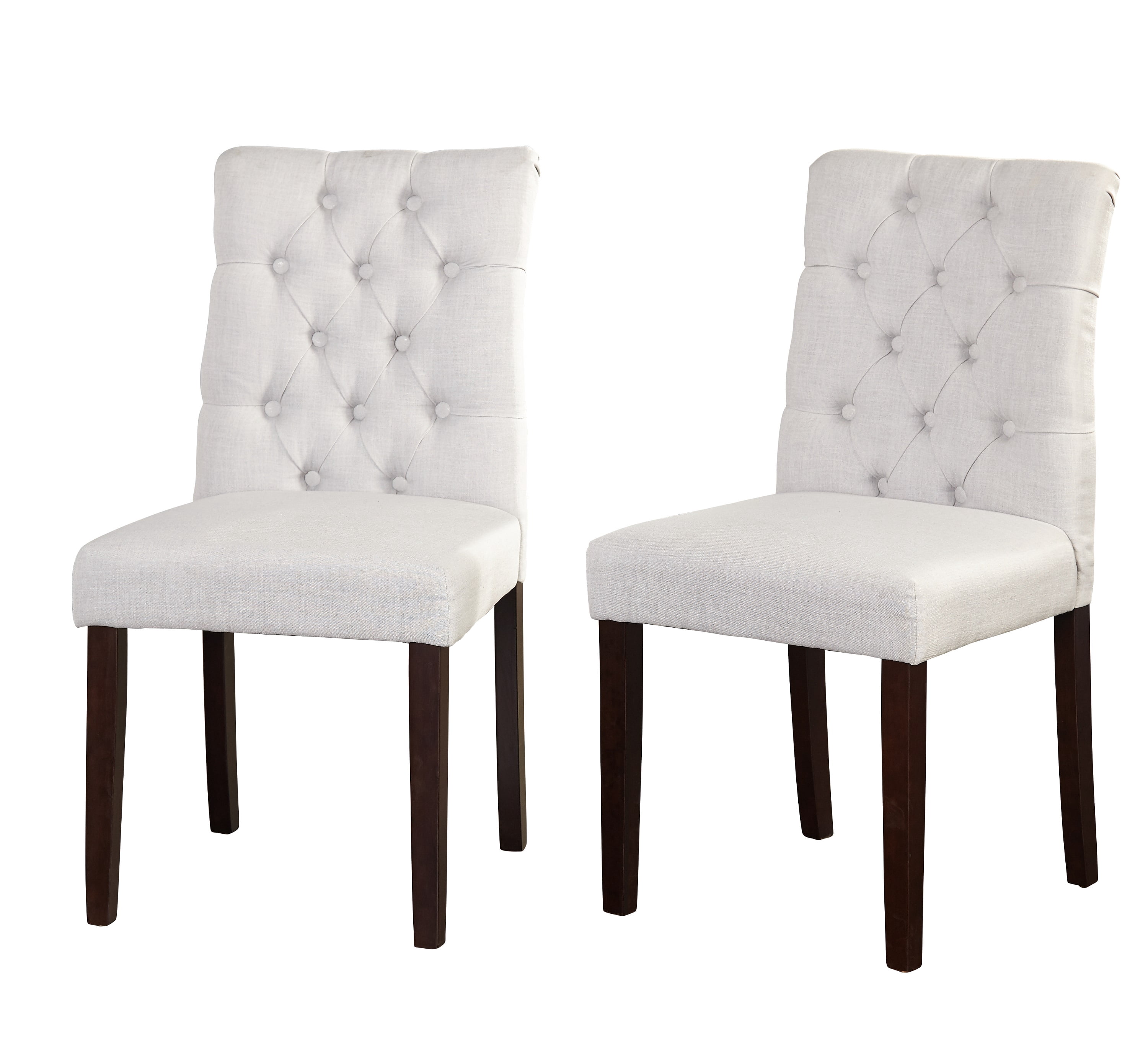 Annie Tufted Chair, Set of 2, Gray