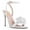 White, variant on FSJ Women Open Toe Flower Sandals Ankle Buckle Strap Stiletto High Heels Charming Dressy Bridal Shoes Size 8 Green