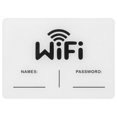 thumbnail image 1 of Señal WiFi para pared, recordatorio de contraseña WiFi, señal WiFi portátil, señales de cobertura WiFi para tiendas, restaurantes y casas de vacaciones, 1 of 7