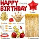 thumbnail image 2 of Decoración de fiesta de cumpleaños en oro rojo de Toylin con globos, 2 of 7