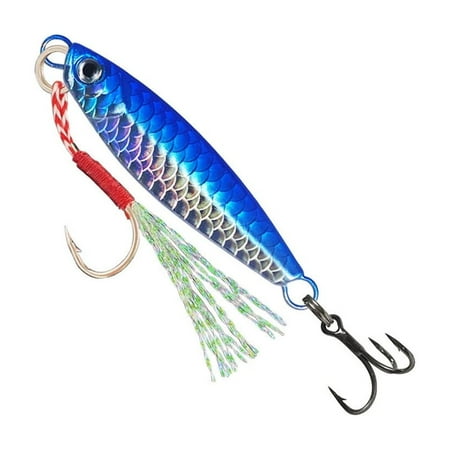 10g/20g Spinner Baits with Treble Hook Cast Jigging Spoon Lures Freshwater Saltwater Sinking Fishing Baits Spinnerbait