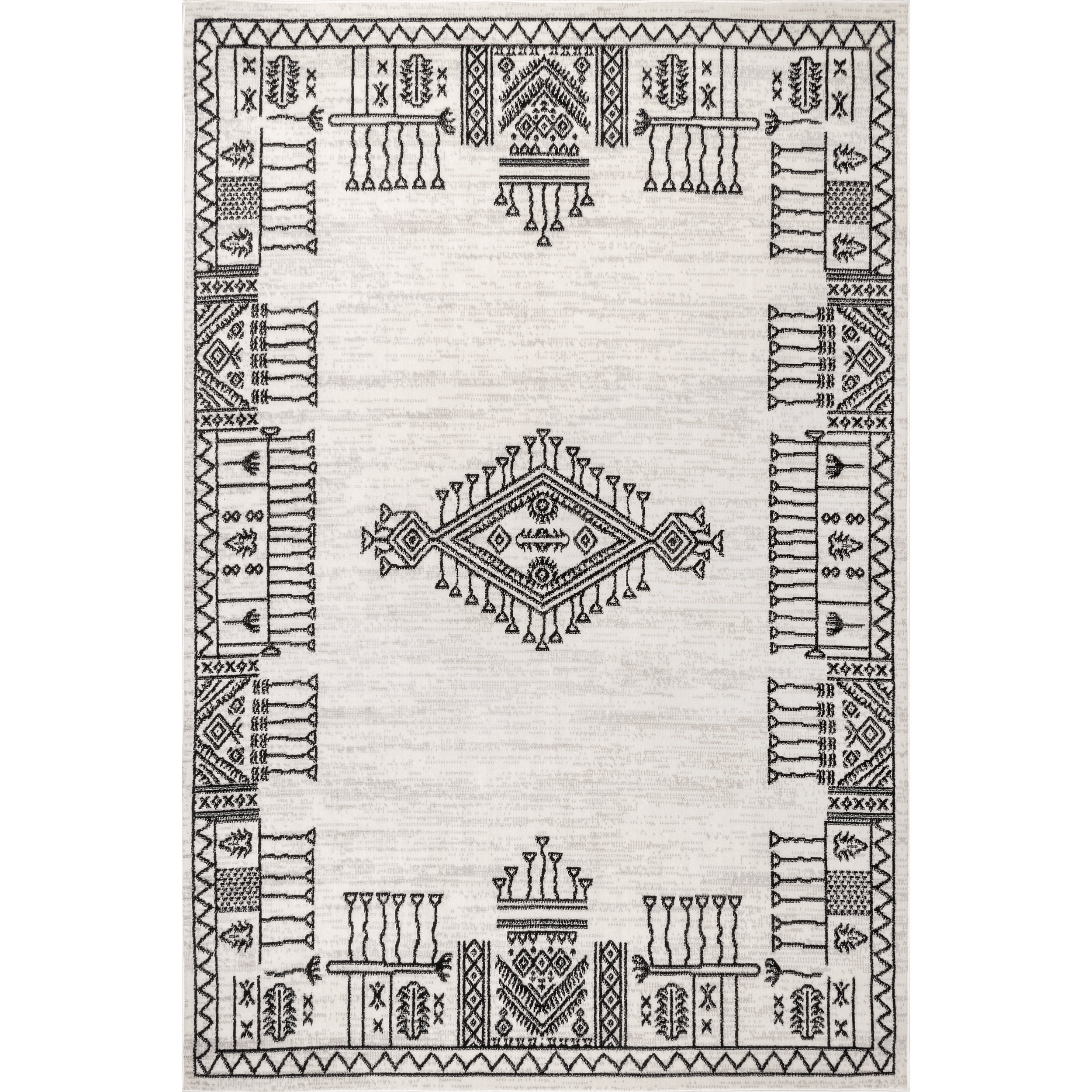 nuLOOM Carey Global Inspired Motif Area Rug, 8' 10" x 12', Beige