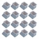 thumbnail image 2 of 32 Piezas Tapas de Patas de Silla Protector de Piso de Silicona Cuadrado Tapas de Pies de Mesa Muebles Almohadillas de Silla Inferior Antideslizante-Gris, 2 of 7