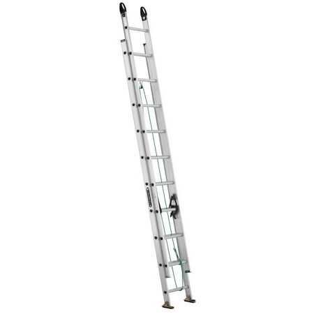 - Louisville Ladder 20-Foot Aluminum Extension Ladder, 225-Pound Capacity, Type II, W-2222-20PG