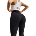 thumbnail image 2 of Pantalones de yoga de cintura alta para mujer Control de barriga Adelgazante Leggings texturizados para correr Entrenamiento Ruched Butt Lift Pants Xemadio WMZL-864-15, 2 of 3