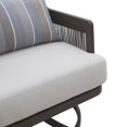 thumbnail image 4 of New Classic Furniture Genova Metal/Wicker Patio Swivel Chair in Gray (Set of 2), 4 of 8