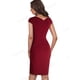 thumbnail image 3 of Nice-forever-vestido ceñido de verano para mujer, elegante vestido liso con abertura frontal para oficina, Formal, Vintage, ajustado, B700, 3 of 7