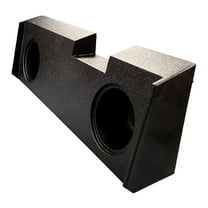 King Boxes AK-G19-10 10-In. Double-Speaker Black Sprayed Enclosure for Chevy Silverado/GMC Sierra 2019 through 2022 Crew Cabs, AK-G19-10