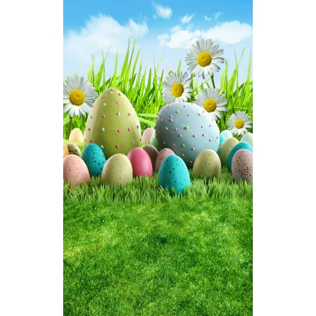 Fondo de fotografía de vinilo JanHm tema del día de Pascua 90*150 cm
