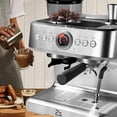 thumbnail image 5 of 20 Bar Semi-Automatic Machine – Built-in Bean Grinder, Milk Frother Steam Wand, 2.8L Water Tank, for Latte & Cappuccino at Home, 5 of 6