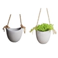 thumbnail image 4 of Kearding Florero de plantas con tecnología cultivable en agua Forma de escaparate Verde pequeño Maceta de impermeabilización interna blanca Type2 NO2, 4 of 6