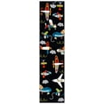 thumbnail image 2 of SAFAVIEH Carousel Kids Caroline Airplanes Runner Rug, Black/Ivory, 2' x 8', 2 of 11