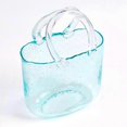 thumbnail image 1 of Glass Purse Vase For Flowers Glass Bag Vase Clear Glass Vase With Handles, 1 of 5
