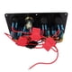 thumbnail image 5 of Panel de interruptor basculante de 8 bandas, 12 a 24V, 2 LED azules con pegatina DIY, 5 pines, resistente al agua para coches, casas rodantes, yates, barcos, 5 of 12