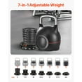 thumbnail image 5 of KFFKFF Adjustable Kettlebell with 7 Weight Options (5, 11.5, 18, 24.5, 31, 37.5, 44 lbs), Crafted from Die-Cast Aluminum and ABS, Ideal for Grip Strength, Full-body Exercise, and Cross-Training, 5 of 8