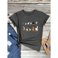 thumbnail image 6 of ZXSXSY Cute Cat Shirts for Women Graphic Tee Crew Neck Short Sleeve T-Shirts, 6 of 7