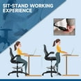 thumbnail image 6 of Vinsetto Drafting Chair, Tall Ergonomic Mesh Office Chair for Standing Desk, 6 of 8
