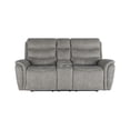 thumbnail image 2 of New Classic Furniture Kamari 2-Piece Fabric Manual Living Room Set in Gray, 2 of 10
