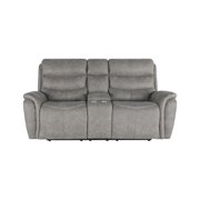 New Classic Furniture Kamari 2-Piece Fabric Manual Living Room Set in Gray