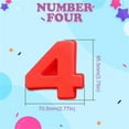 thumbnail image 2 of Birthday Number Silicone Cake Mould Pizza Pan Baking Cake Bread Kitchen DIY Mould, 2 of 2