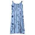 thumbnail image 5 of Ovzne Robes Grande Taille pour Femmes Rondes Robe de Plage Robes d'Été Imprimées Décontractées Col en V Sans Manches Robes d'Été avec Poches Robe Imprimée en Liquidation, 5 of 5